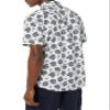 Amazon Essentials Short Sleeve Shirt for Men, Available in Big & Tall, Navy White Palm Leaf, Small view 2