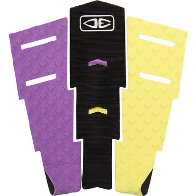 Ocean & Earth Dakoda Walters Signature Black/Purple/Yellow Surfboard Traction Pad - 3 Piece