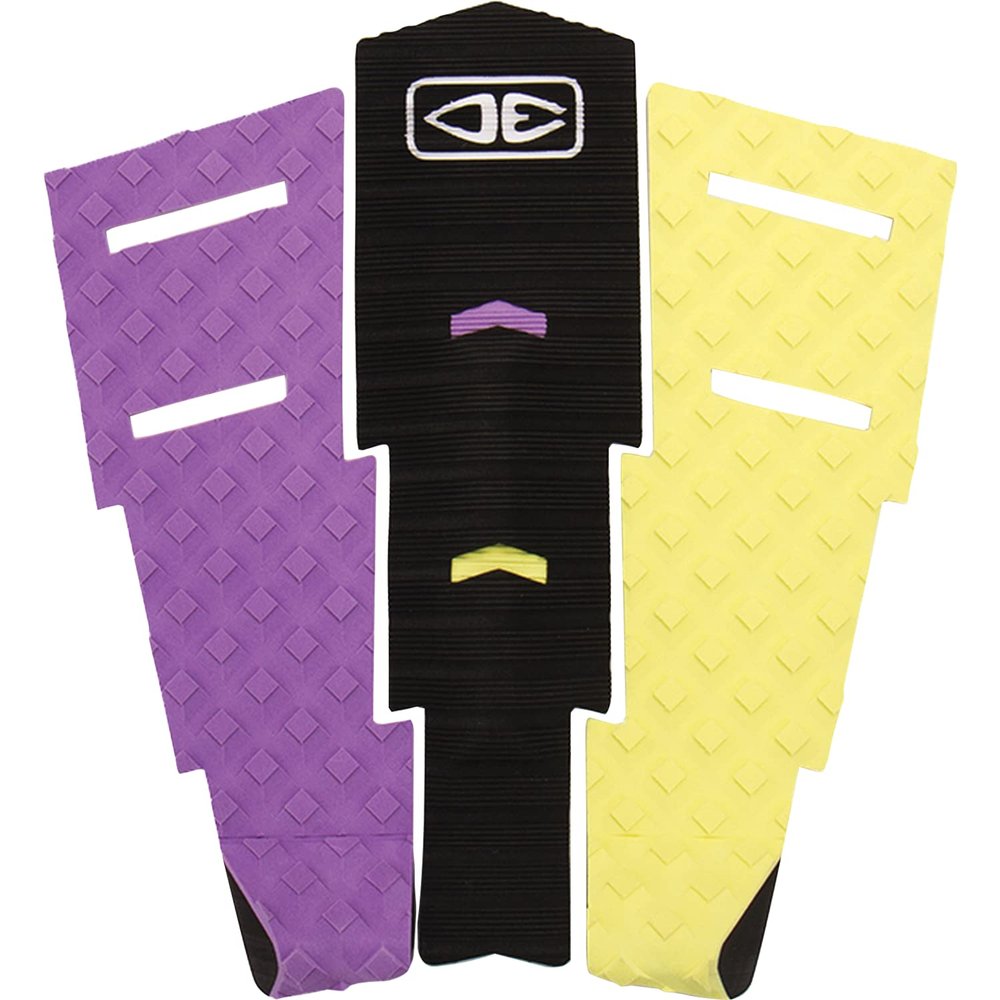 Ocean & Earth Dakoda Walters Signature Black/Purple/Yellow Surfboard Traction Pad - 3 Piece
