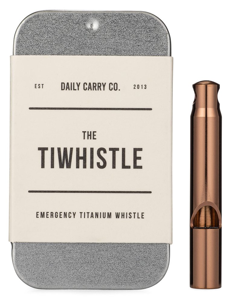 TiWhistle - Titanium Emergency Whistle (Rose Gold)