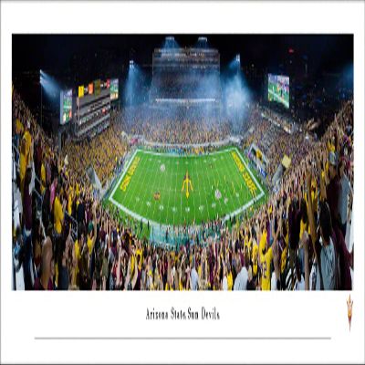 Arizona State Football (50 yd-night) - Unframed 40 x 13.5 Poster by Blakeway Panoramas