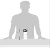 Nalgene Sustain Tritan BPA-Free On The Fly Water Bottle Made with Material Derived from 50% Plastic Waste (Using ISCC Certified Mass Balance), 24 OZ, Clear with Black view 3