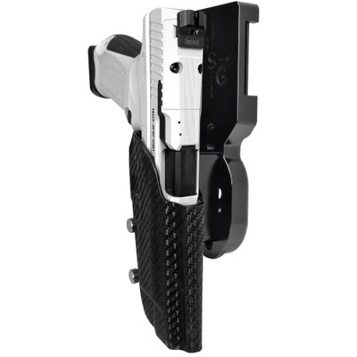 Pro Heavy Duty Competition Holster fits Canik Mete SFX (Right-Hand Draw, Black/Carbon Fiber)