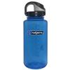Nalgene Sustain Tritan BPA-Free On The Fly Water Bottle Made with Material Derived from 50% Plastic Waste (using ISCC certified mass balance), 32 OZ, Slate Blue with Black view 1