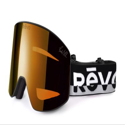 Revo Goggles No. 3 x Bode Miller: SuperNova+ Photochromic Lens, Frameless Design, Metallic Black Frame with Solar Orange Lens