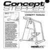 Icon Health & Fitness, Inc. Owner Manual 106796 Works W Weslo Concept Wl201510 Wl201511 Stepper Step view 1