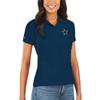 Antigua Women's Navy Dallas Cowboys Legacy Pique Polo view 1