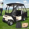 10L0L 360 Panoramic Golf Cart Enclosure for Club Car DS 4 Passenger, with 4-Side Zipper Doors, Portable Waterproof Cover view 1
