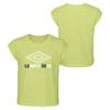 Umbro Girls Muscle Tee, Sunny Lime, X-Large (16) view 3