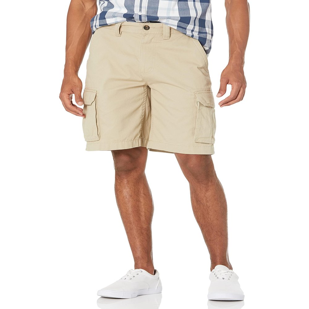 Amazon Essentials Men's 10" Classic-Fit Cargo Shorts (Available in Big & Tall), Khaki, 46