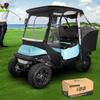 10L0L Golf Cart Enclosure for Club Car Precedent 4 Passenger, Fits 57'' Roof with 4-Side Zipper Doors, 360 Panoramic Windows & Security Side Mirror Openings view 1