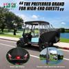 10L0L Golf Cart Enclosure for Club Car Precedent 4 Passenger, Fits 57'' Roof with 4-Side Zipper Doors, 360 Panoramic Windows & Security Side Mirror Openings view 2