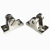 316Stainless Steel Pack of 2 Marine Grade Deck Hinge, Side Mount Deck hardeware view 1