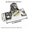 316Stainless Steel Pack of 2 Marine Grade Deck Hinge, Side Mount Deck hardeware view 2