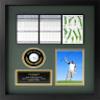Hole-in-One Golf Display Case Frame, 3 or 4 Components for Ball, Scorecard, Photo & Printed Graphic Info Insert (Premium, 4 Components) view 1