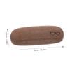 EXCEART 1pc Retro Linen Glasses Case Elegant Khaki Eyewear Protector for Boys and Girls Adults and Lightweight Spectacle Box for Friends and Loved view 2