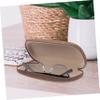 EXCEART 1pc Retro Linen Glasses Case Elegant Khaki Eyewear Protector for Boys and Girls Adults and Lightweight Spectacle Box for Friends and Loved view 3