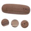 EXCEART 1pc Retro Linen Glasses Case Elegant Khaki Eyewear Protector for Boys and Girls Adults and Lightweight Spectacle Box for Friends and Loved view 4