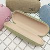 EXCEART 1pc Retro Linen Glasses Case Elegant Cotton Linen Spectacle Box for Sunglasses Eyewear Protector for Travel Everyday Use Stylish Design view 2