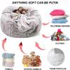 QAIOXINGXING Bean Bag Chair Cover Breathable and Comfortable 5/6/7FT Big Soft Washable Micro-Fiber for Adult Living Room Furniture Big Round Soft Fluffy Faux Fur BeanBag Lazy Sofa (No Filler) view 4