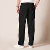 Amazon Essentials Men's Classic-Fit Wrinkle-Resistant Pleated Chino Pant (Available in Big & Tall), Black, 60W x 30L view 2