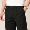 Amazon Essentials Men's Classic-Fit Wrinkle-Resistant Pleated Chino Pant (Available in Big & Tall), Black, 60W x 30L view 4