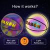 KPASON Basketball, Holographic Reflective Glowing Basketball, Indoor Outdoor Night Basketball Game, Adult & Teens, Youth Basketball Gift, Composite Leather Basketballs view 2