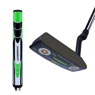 POSSOT Premium Golf Putter - CNC Milled, Beautiful Screw Decoration, Sturdy Shaft, Right Handed, Perfect Alignment, Legal for Tournament Play, PU Grip