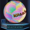 KPASON Soccer Ball, Holographic Glowing Soccer Ball Size 5 with Pump for Men, Women, Youth view 4