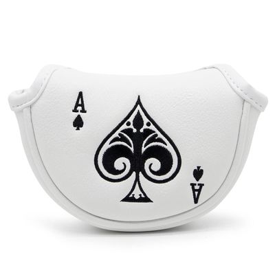 Barudan Golf Putter Cover Half Mallet Putter Headcover Magnetic Club Protector for Odyssey,Scotty Cameron,Taylormade,Cleveland,etc - Mid Mallet Putter Headcover