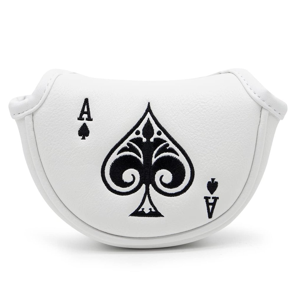 Barudan Golf Putter Cover Half Mallet Putter Headcover Magnetic Club Protector for Odyssey,Scotty Cameron,Taylormade,Cleveland,etc - Mid Mallet Putter Headcover