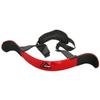 Arm Blaster for Biceps & Triceps  Heavy-Duty Aluminum for Strength Training with Dumbbells, Barbells, & Curl Bars  Adjustable Straps & Padded Support, Red view 3