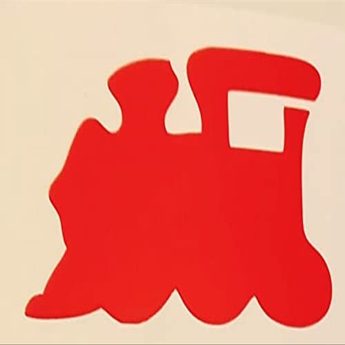 30 x red train stickers for craft embellishment and children's fun 5 cm x 2.5 cm (2" x 1")