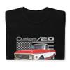 1972 Chevy C20 Custom 20 Vintage Pickup Truck Owner Short-Sleeve Unisex T-Shirt Black view 3