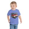 1972 Chevy C20 Custom 20 Vintage Pickup Truck Owner Toddler Short Sleeve Tee Heather Columbia Blue view 1