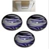 BuyBocceBalls - EPCO Duckpin Bowling Balls - - (4 3/4 inch- 3lbs. 8 oz.) Pack of 3 - Marbleized - Purple, Grey & White - Made in USA view 1