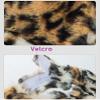 KEKY Women Men's Faux Fur Leopard Pattern Print Hat Ladies Winter Fleece Warm Baseball Cap Hats for Girls Headwear (Grey Dots) view 2
