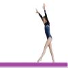 Athletic Bar Kids Balance Beam, Floor Gymnastics Beam for Home Gym, Competition Training Beam Bar, Portable Gymnastics Equipment for Gymnast, Cheerleaders, Junior Training Folding Balance Beams Purple view 2