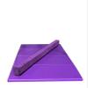 Athletic Bar Kids Balance Beam, Floor Gymnastics Beam for Home Gym, Competition Training Beam Bar, Portable Gymnastics Equipment for Gymnast, Cheerleaders, Junior Training Folding Balance Beams Purple view 3
