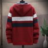 2024 Fashion Knitwear for Men's Sweater Coat Retro Lapel Button Plus Size Cable Knited Cardigan Henley Sweater view 2