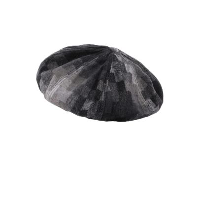 Plaid Beret Hats For Women Fashionable Vintage Felt Painter Caps Octagonal Newsboy Cap Women Hat (Color : Style2, Size : One Size)