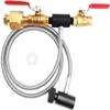Paintball Co2 Tank Refill Adapter Hose to Fill 12oz, 16oz, 20oz Co2 Dual Valve Bottle view 1