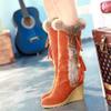 Bcshiye Snow Boots for Women,Casual Warm Winter Knee High Long Boots Comfortable Fur Lined Platform Cold Weather Boots view 3
