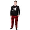 USBD Family Matching Pajama Sets Buffalo Plaid Couple Matching PJ Set Festive Holiday PJs for Men Women (Reindeer Women, Large) view 3