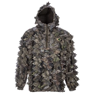 North Mountain Gear Mossy Oak Country DNA Leafy Camo Hunting Jacket Lightweight 1/2 Zip Hooded Camo Hunting Hoodie with Kangaroo Pouch Medium-Large