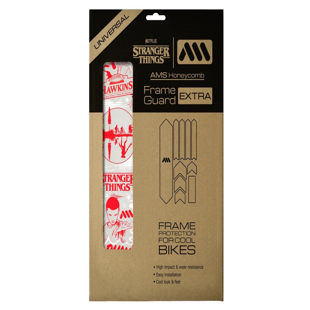 Bike Frame Protector Extra - Universal Fit, 10-Piece Set for Down Tube, Chainstay, Cable Wear, High-Impact Honeycomb PVC