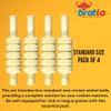 Bratla CBB Cricket Wicket Stumps Bails Standard Duty Pack of 4 Set Standard Size view 4