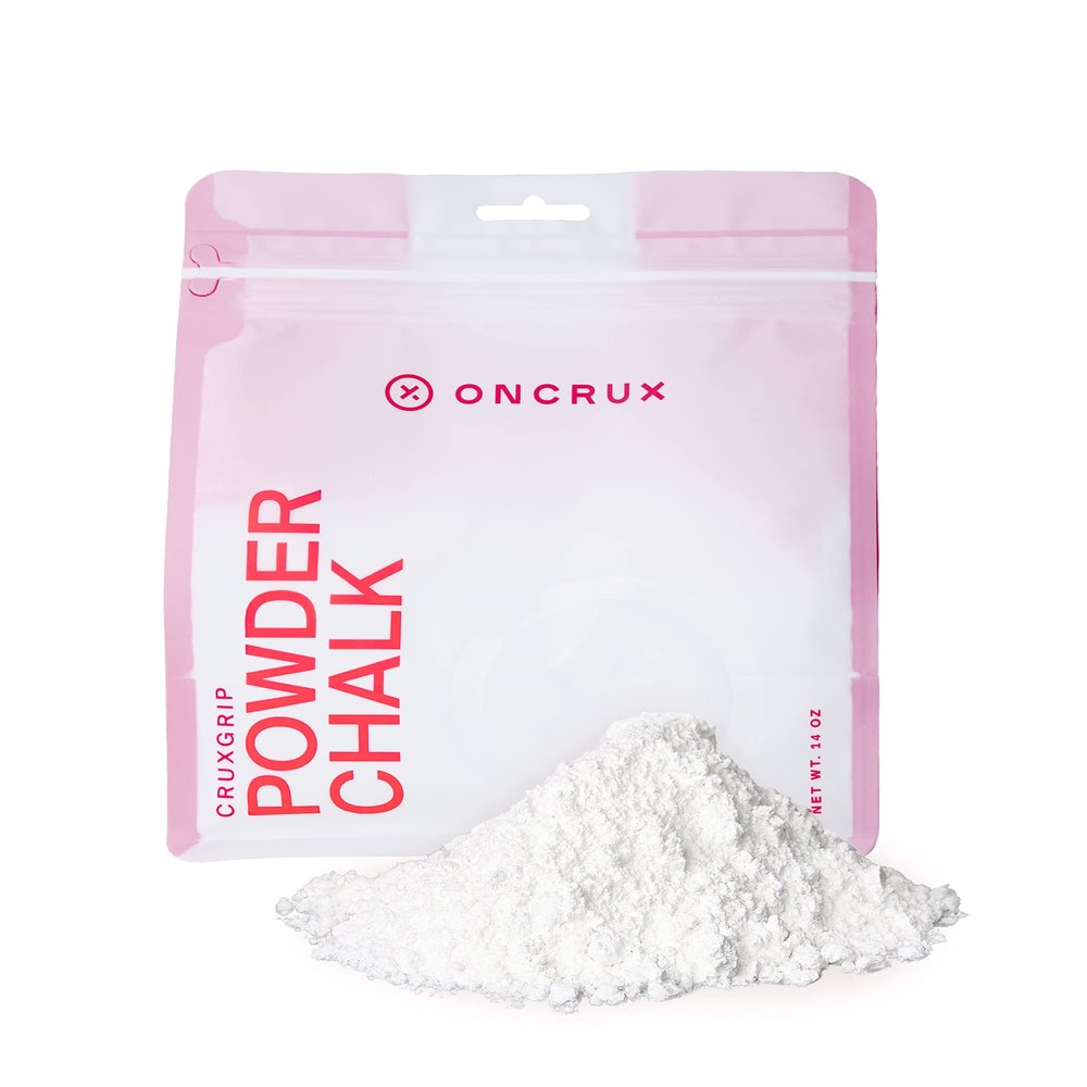ONCRUX Loose Chalk Powder 14 OZ- Magnesium Carbonate Gym Chalk for Rock Climbing - Weight Lifting Chalk Powder - Hand Chalk for Gymnastics - Workout Chalk for Weightlifting CrossFit Powerlifting Chalk