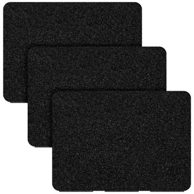 3 Pieces Molle Patches Panel Attachment Tactical Backpack Patches Display Board Black Molle Holder for Backpacks Military Army Hook and Loop Visor Cover(3 Columns Style)