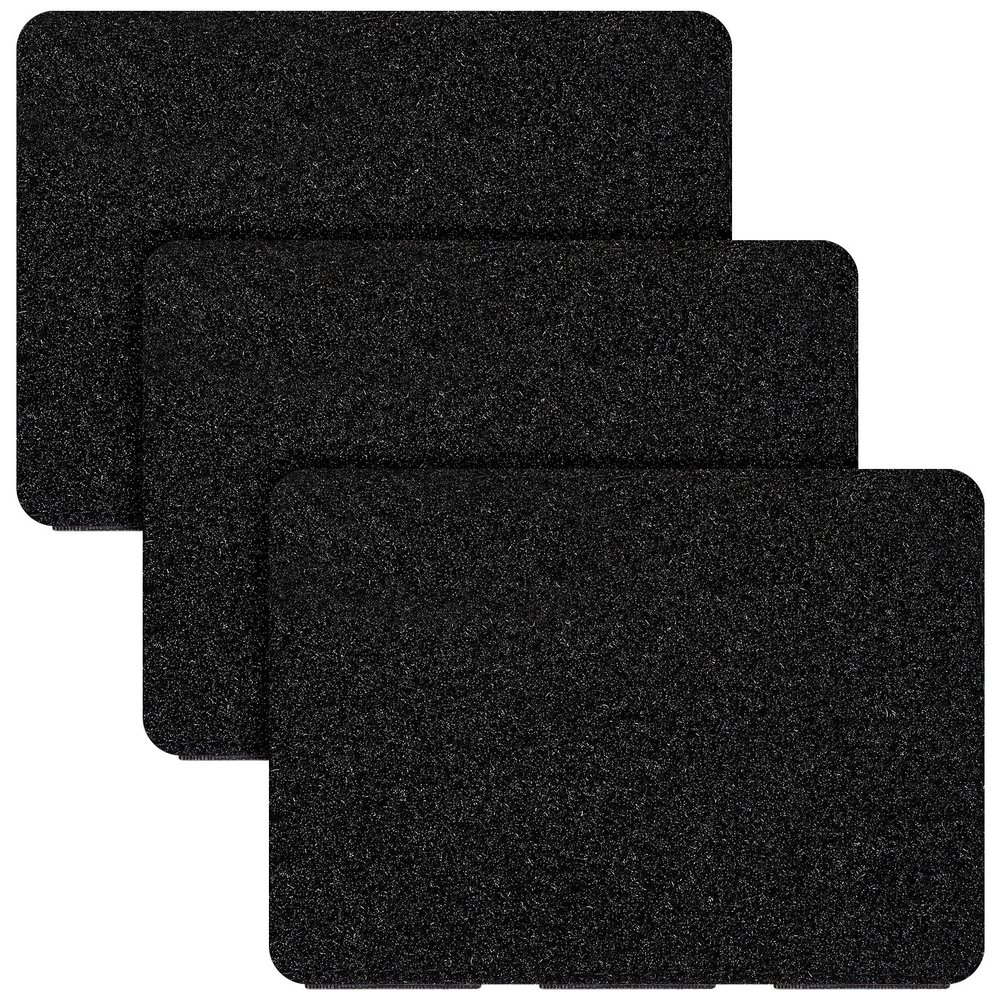 3 Pieces Molle Patches Panel Attachment Tactical Backpack Patches Display Board Black Molle Holder for Backpacks Military Army Hook and Loop Visor Cover(3 Columns Style)